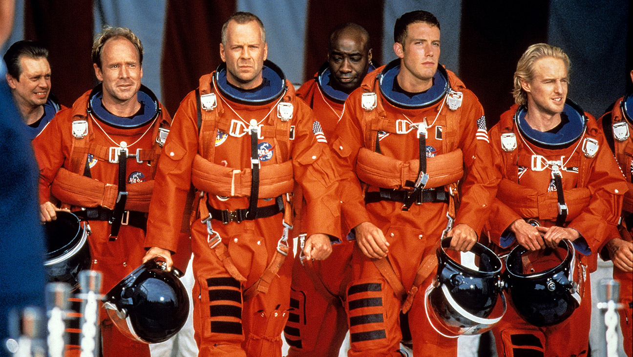 Armageddon, Steve Buscemi, Will Patton, Bruce Willis, Michael Clarke Duncan, Ben Affleck, Owen Wilson, 1998.