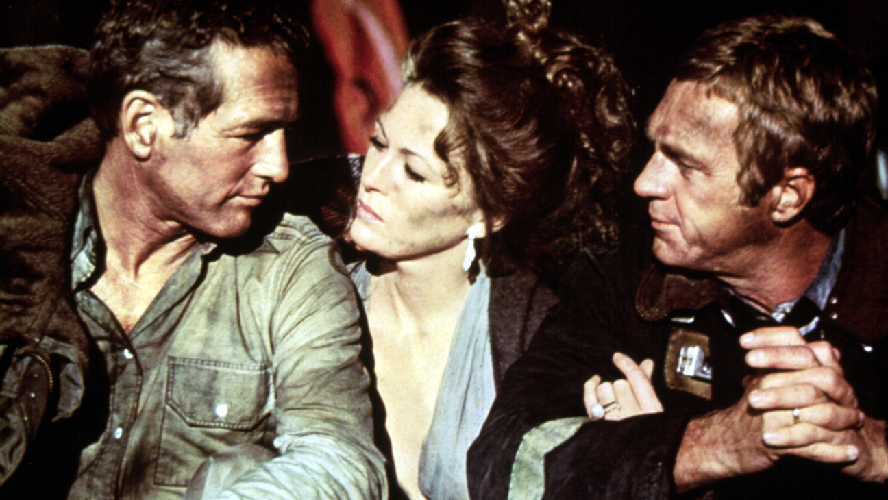 The Towering Inferno, Paul Newman, Faye Dunaway, Steve McQueen, 1974.