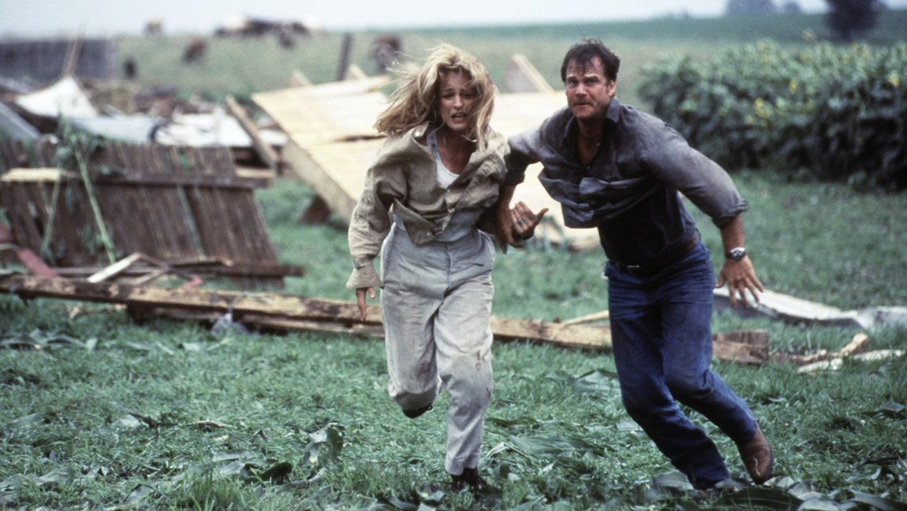 Twister, from left: Helen Hunt, Bill Paxton, 1996